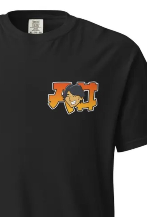 Ao Tanaka Leeds United tee, black t-shirt with graphic chest print